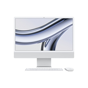 iMac silber mit Retina 4.5k Display Apple M3 8C 61cm (24") 24 GB RAM 1 TB SSD 10-Core GPU Gigabit Ethernet Magic Mouse, Magic Keyboard mit Touch ID und Ziffernblock