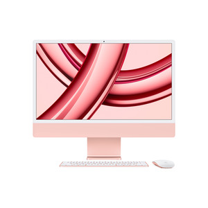 iMac pink mit Retina 4.5k Display Apple M3 8C 61cm (24") 24 GB RAM 512 GB SSD 10-Core GPU Gigabit Ethernet Magic Mouse, Magic Keyboard mit Touch ID